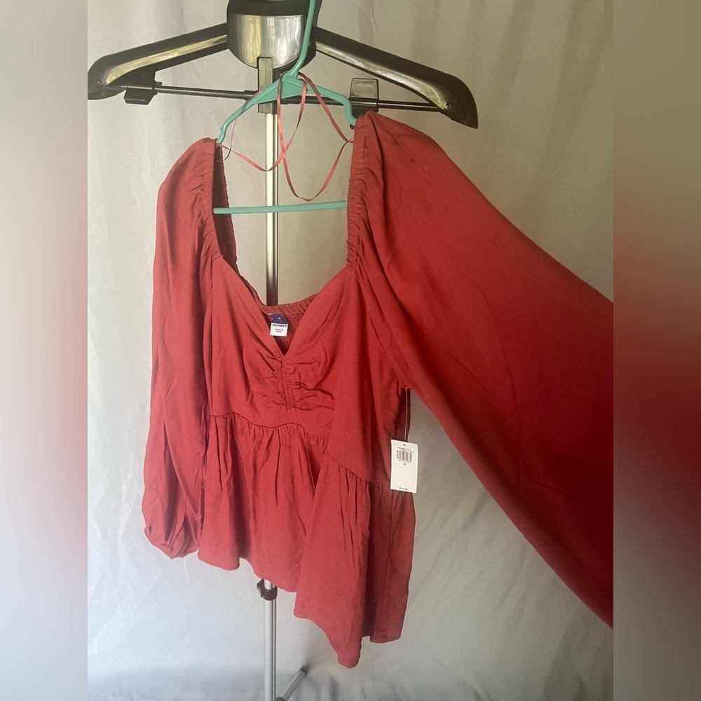 Women's RUST Long Sleeve Top - Picture 2 of 7